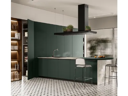 Cucina Moderna con penisola Linea di Colombini Casa Artec